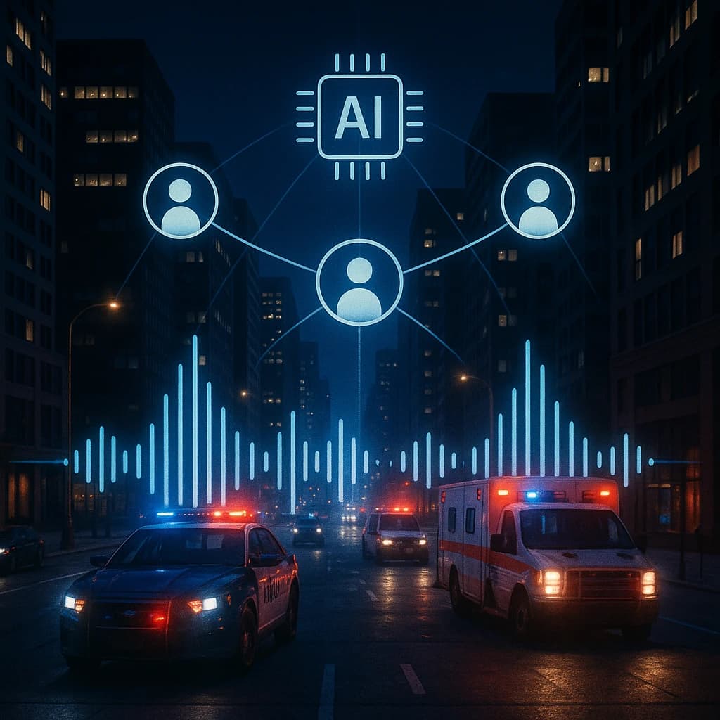 Emergency first responder and AI voice working together